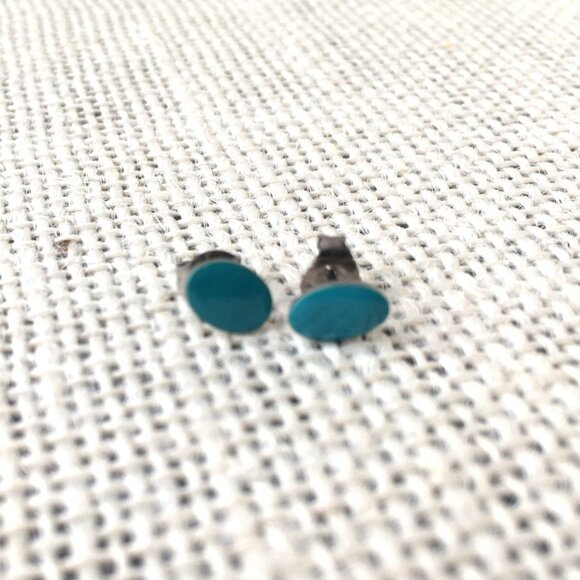 Red and Aqua Earrings ~ **2 for $20** - Picture 4 of 5